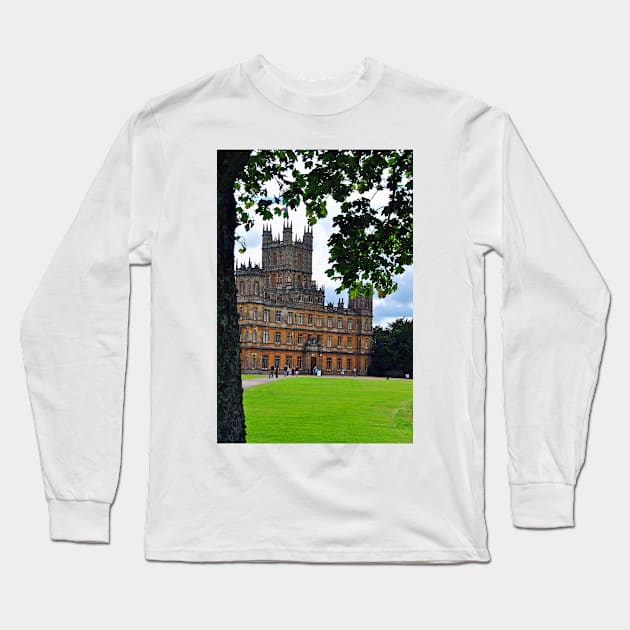 Highclere Castle Downton Abbey England UK Long Sleeve T-Shirt by AndyEvansPhotos